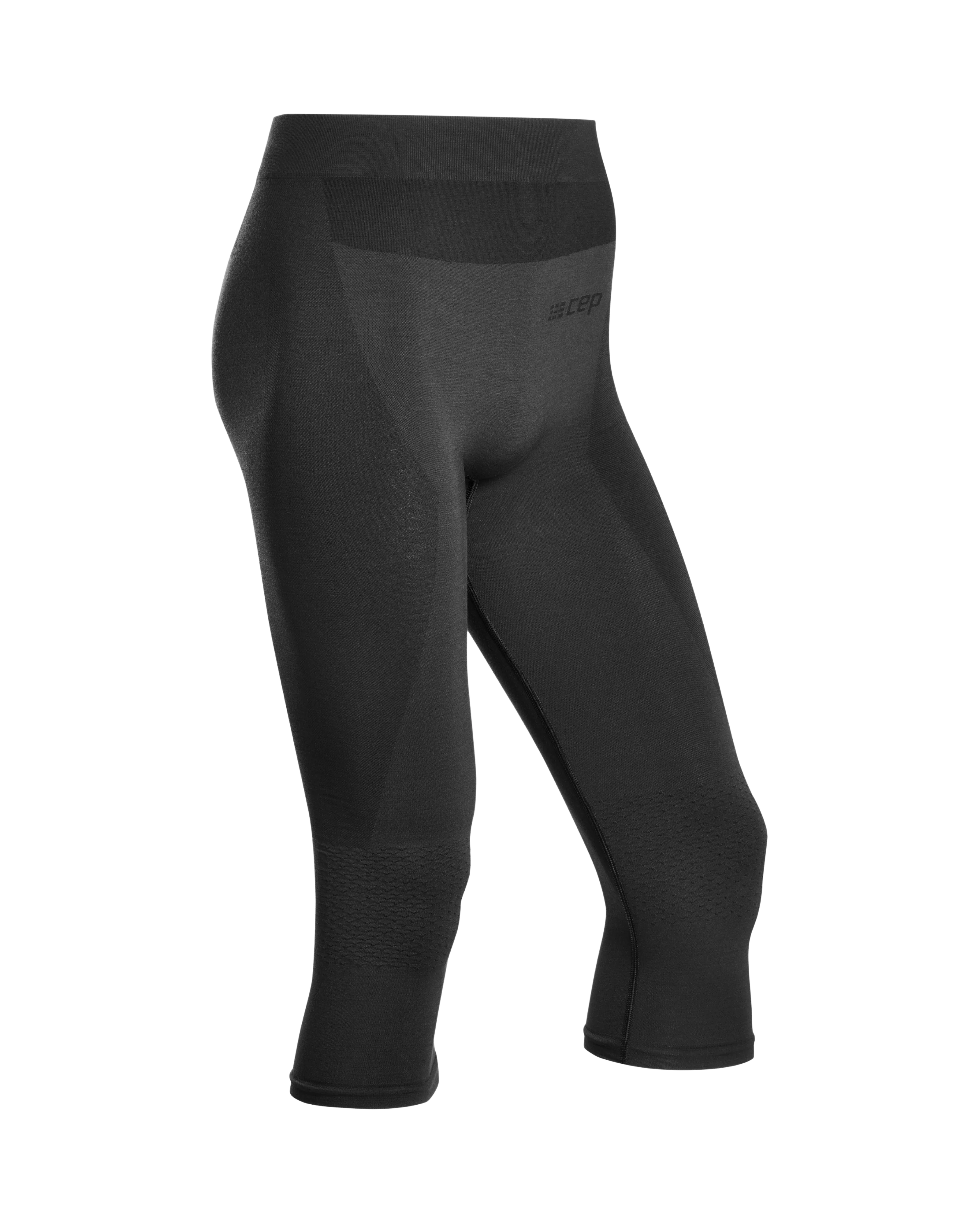 HERREN THERMO-TIGHTS MERINO BASE LAYER TIGHTS SKIING, 3/4 MEN (W348A-301)