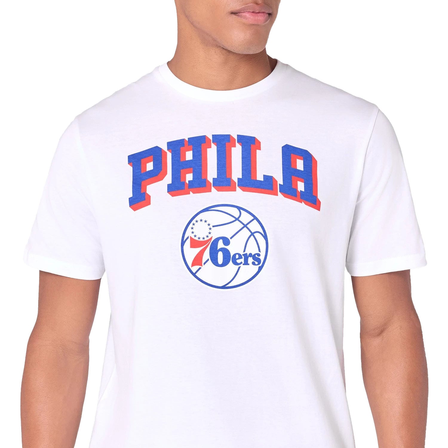MĘSKI T-SHIRT NOS NBA REGULAR TEE PHI76E BIAŁY (60505474) MĘSKI T-SHIRT NOS NBA REGULAR TEE PHI76E BIAŁY (60505474)