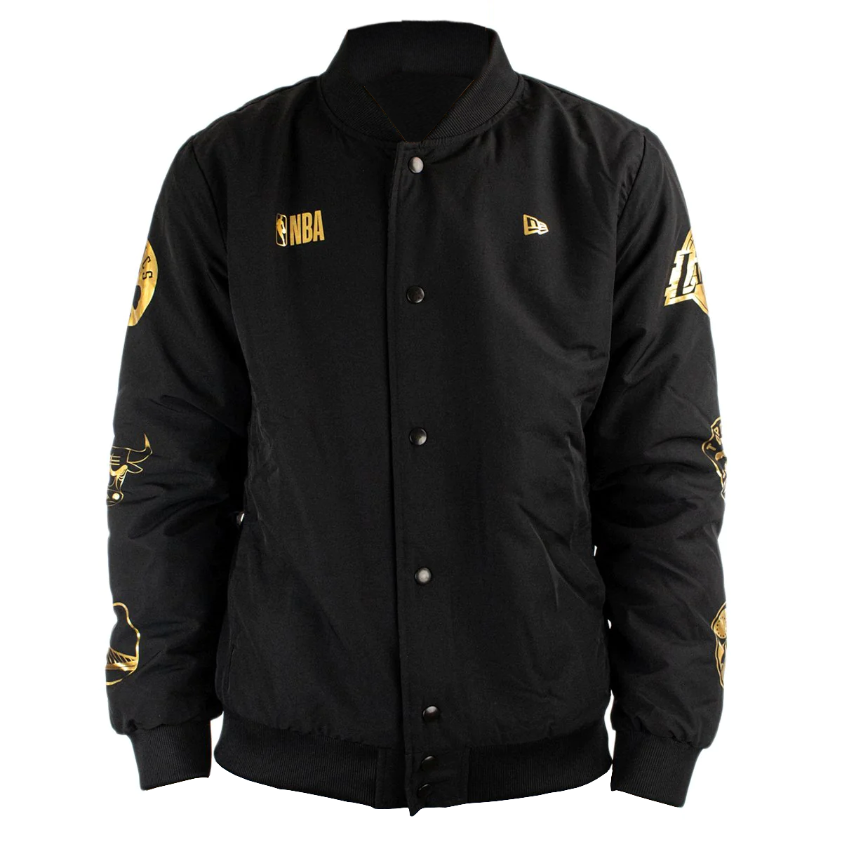 HERREN BOMBER-JACKE NBA FOIL SLEEV PRINT BOMBER MULTI (12593099-000)