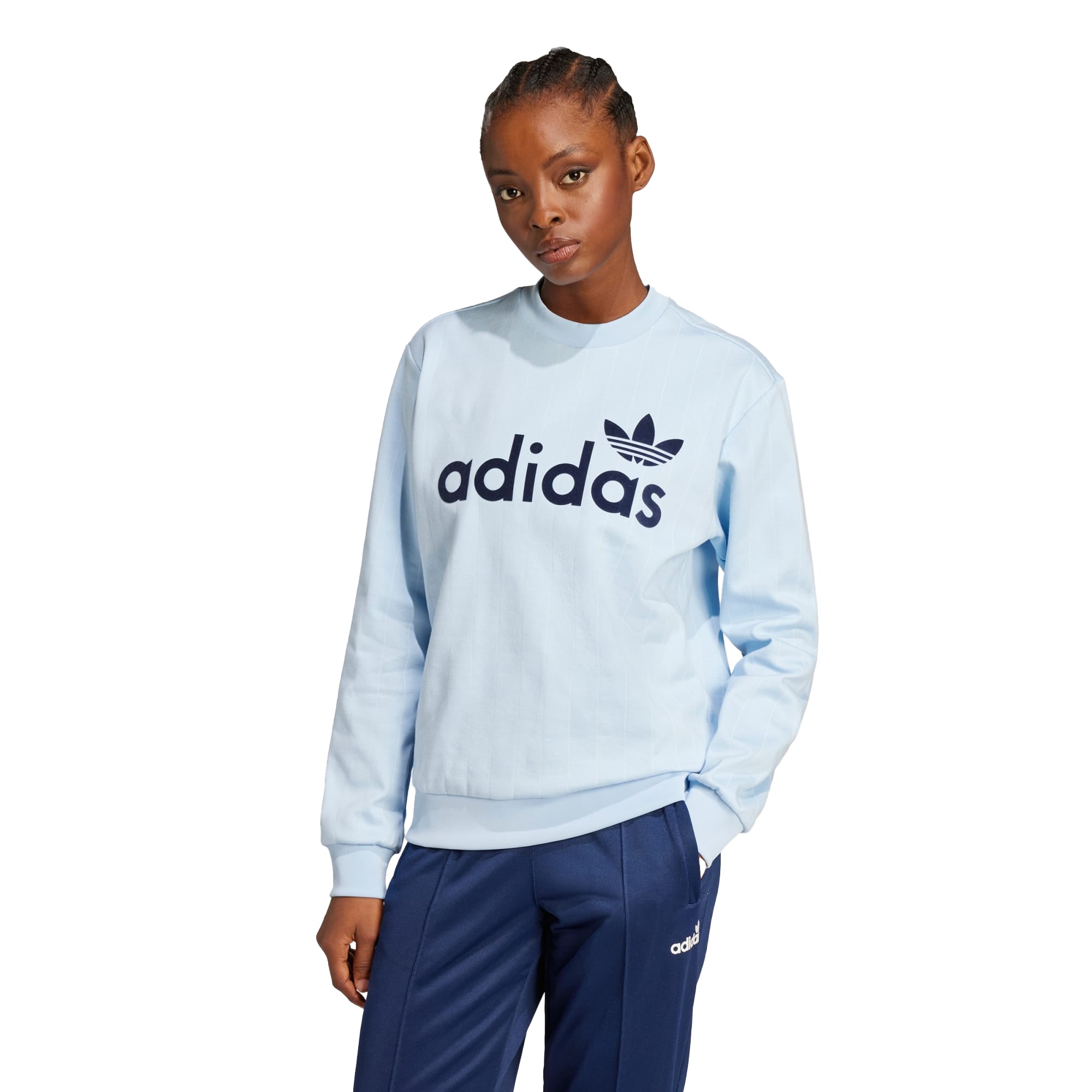 SWEAT-SHIRT FEMME PINSTRIPE SWEAT (JN1235) SWEAT-SHIRT FEMME PINSTRIPE SWEAT (JN1235)