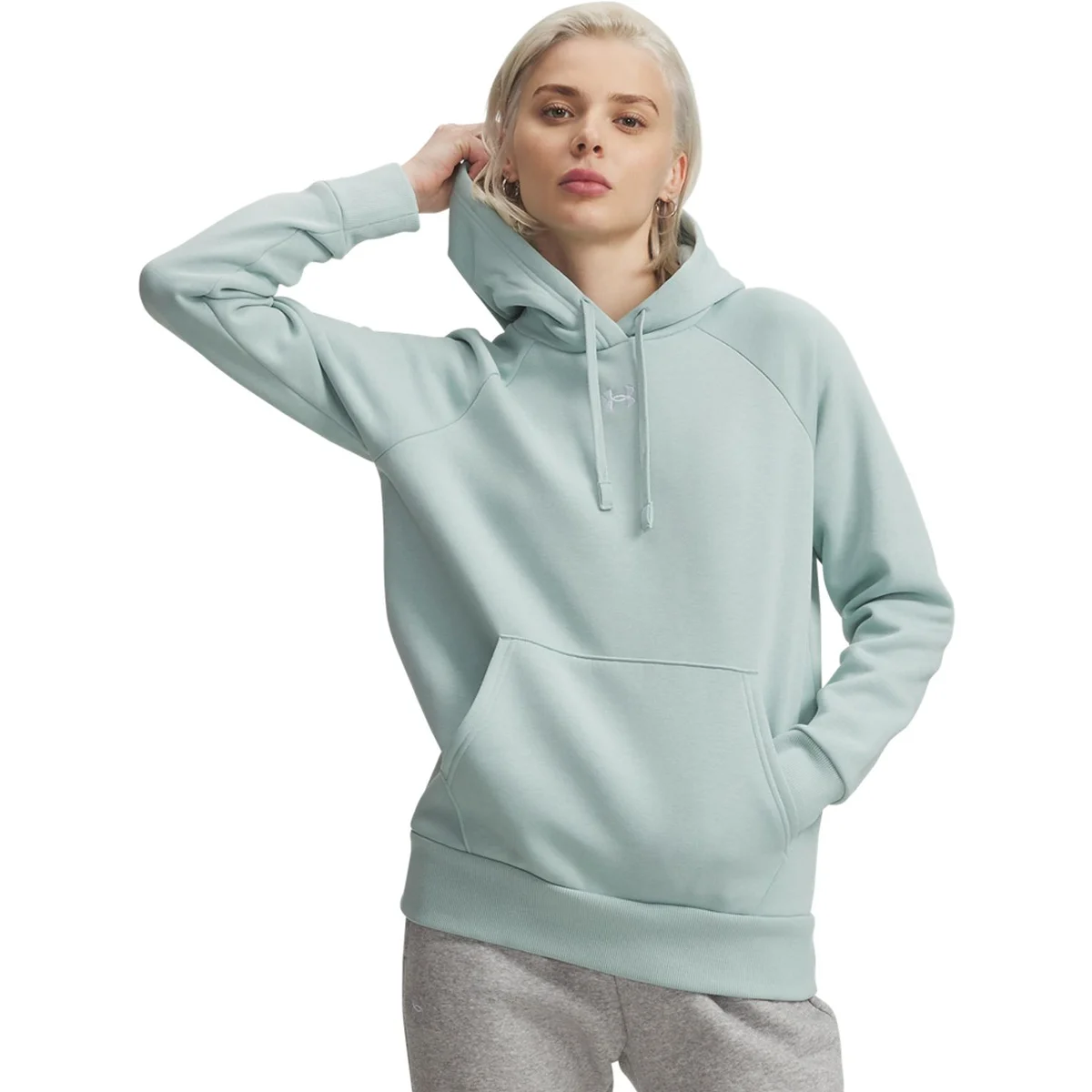 DAMEN HOODIE UA RIVAL FLEECE HOODIE (1379500-477)