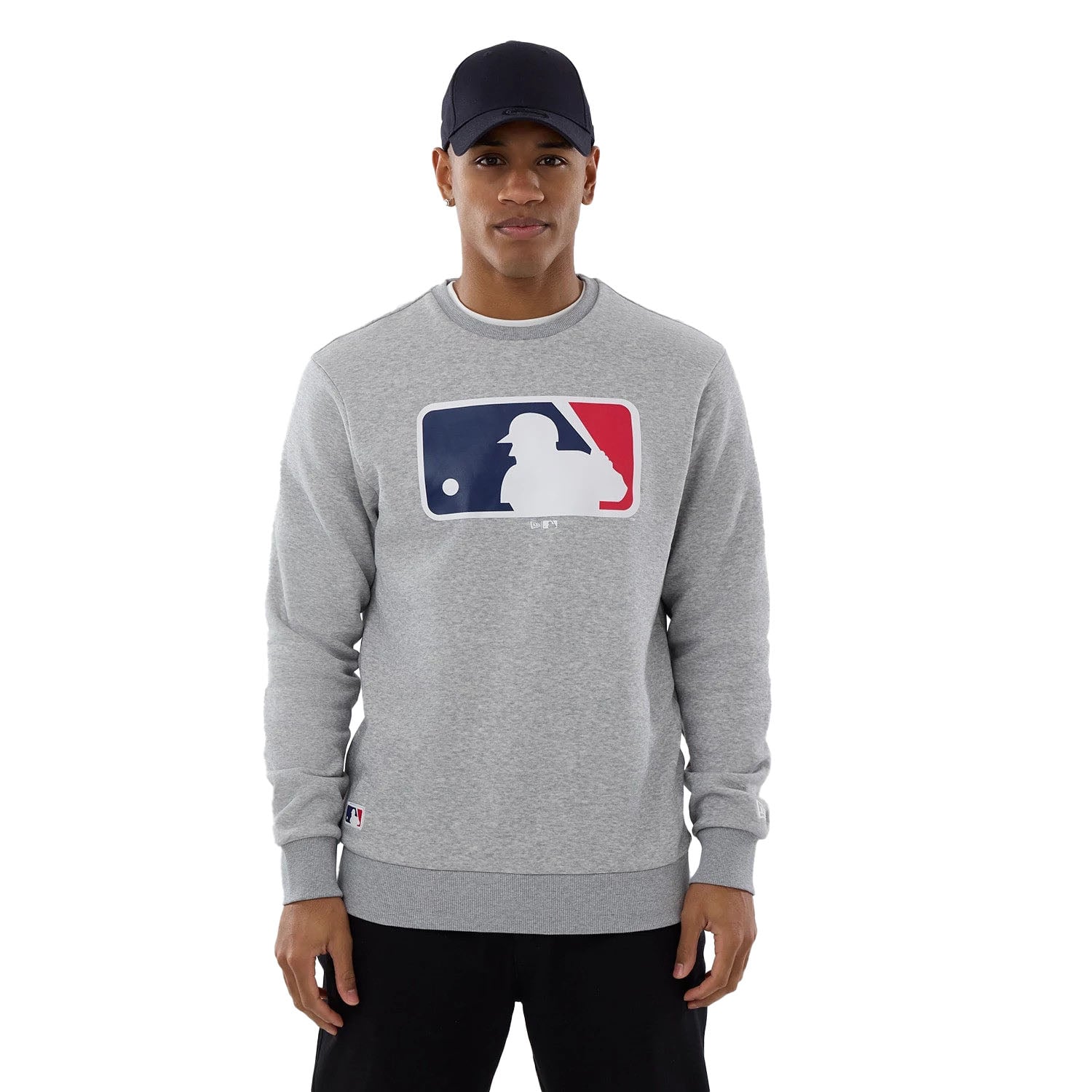 HERREN SWEATSHIRT NOS MLB REGULAR CREW NECK MLBLOG HGRWHI (60590535)