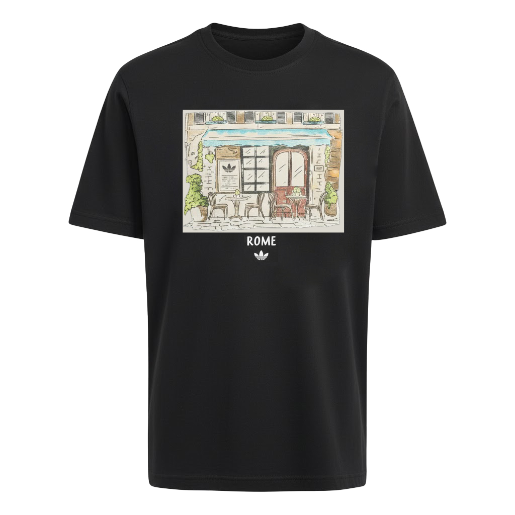 HERREN T-SHIRT PAINT ROME TEE (HY2071)