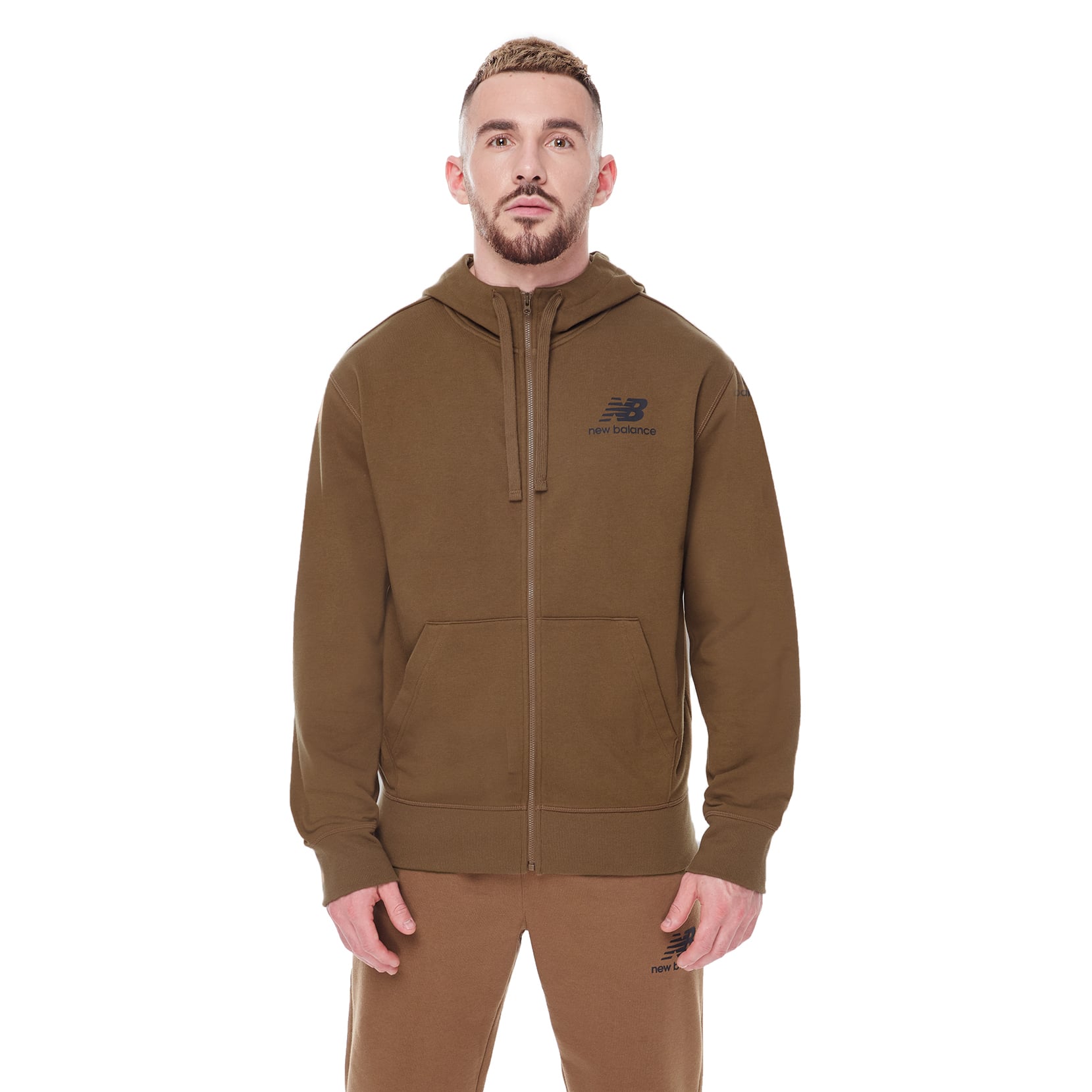 MĘSKA BLUZA Z KAPTUREM NA ZAMEK MEN ESSENTIALS KURTKA Z WYSZYWANYM LOGO (MJ31536-DHE) MĘSKA BLUZA Z KAPTUREM NA ZAMEK MEN ESSENTIALS KURTKA Z WYSZYWANYM LOGO (MJ31536-DHE)