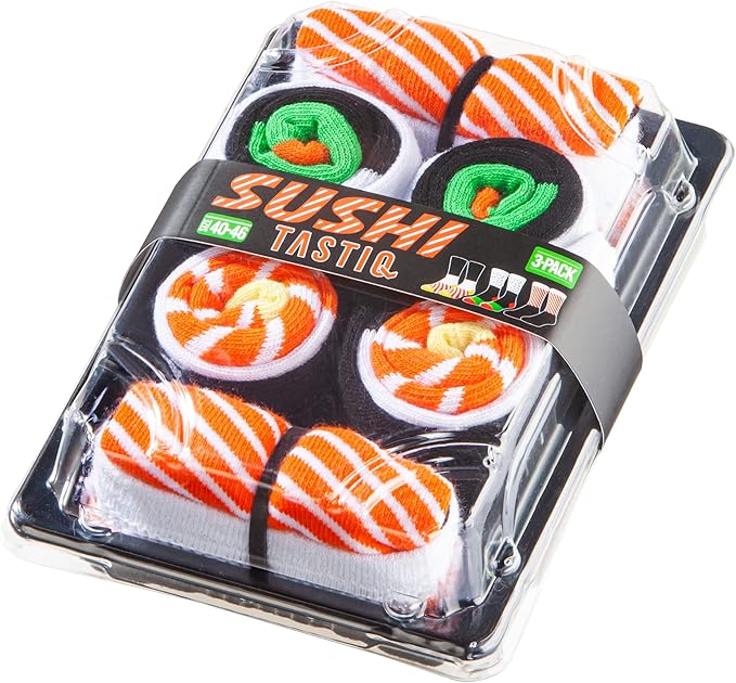 UNISEX SUSHI SOCKS 3-PACK (CSX3SUS) UNISEX SUSHI SOCKS 3-PACK (CSX3SUS)