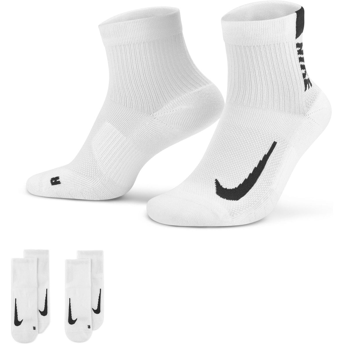 UNISEX SOCKEN U NK MLTPLIER ANKLE 2PR - 144 (SX7556-100)