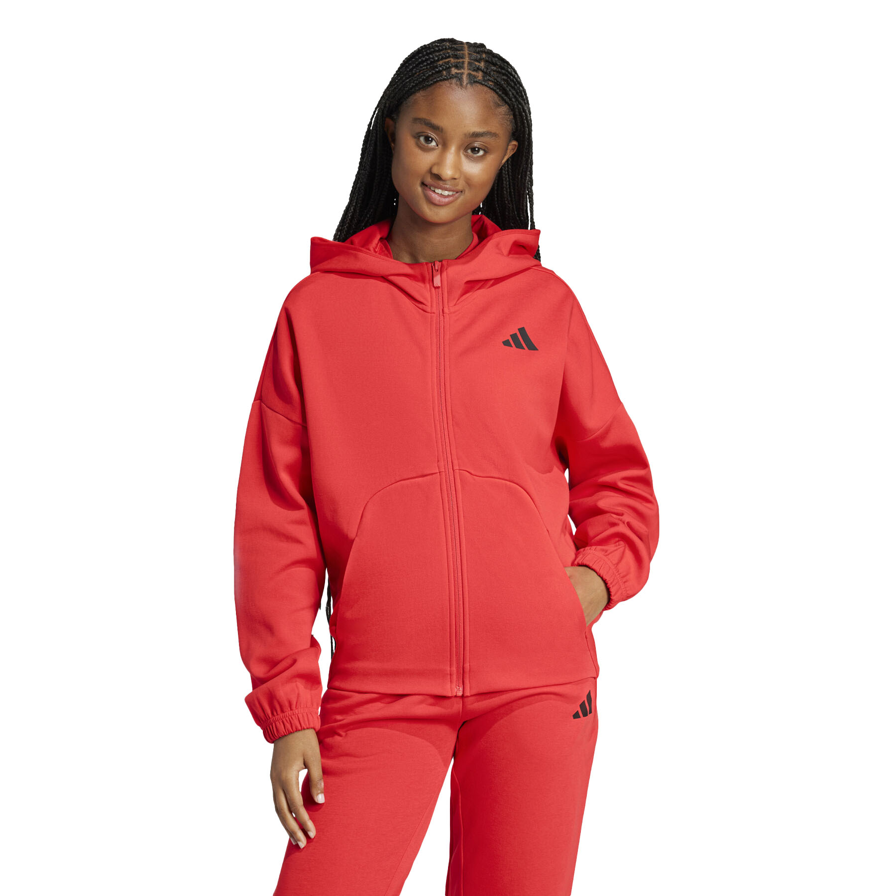 DAMEN ZIP-HOODIE W FI SL FZ HD (JE3993) DAMEN ZIP-HOODIE W FI SL FZ HD (JE3993)