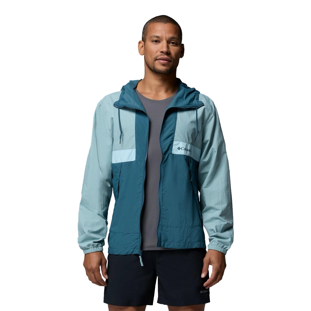 HERREN WINDJACKE SPIRE VALLEY HOODED WINDBREAKER (2117051-461)