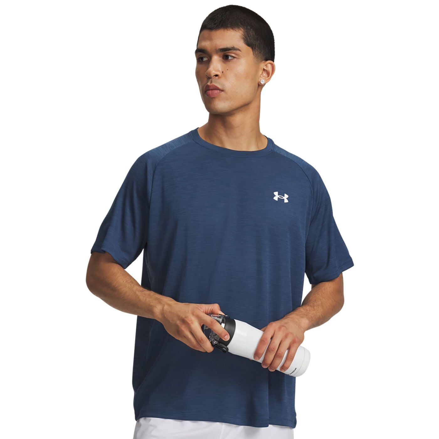 HERREN T-SHIRT UA TECH TEXTURED SS (1382796-498)