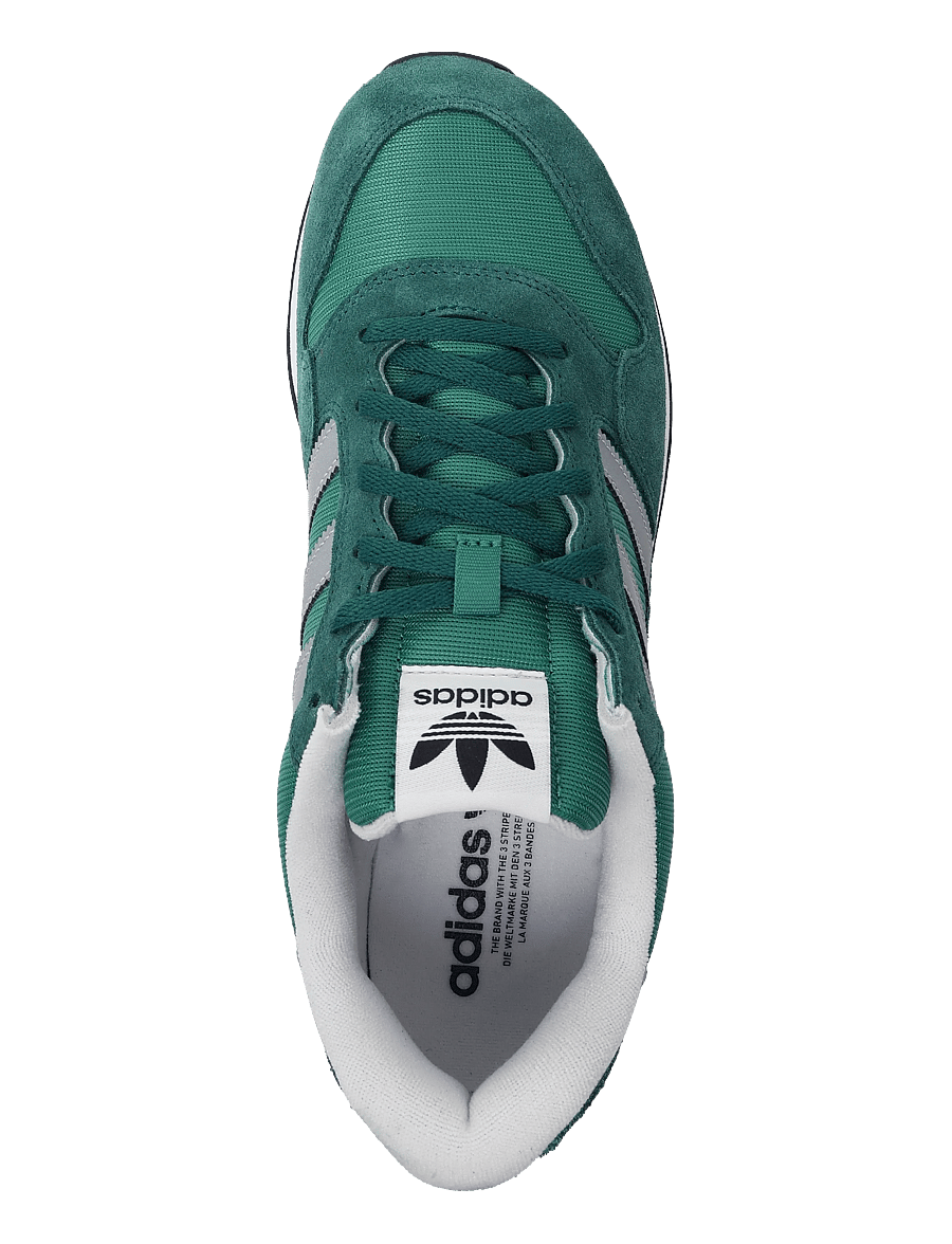 ADIDAS ZX 500 RS KI9813 – Draufsicht ADIDAS ZX 500 RS KI9813 in Grün – Draufsicht auf Schnürung und Obermaterial