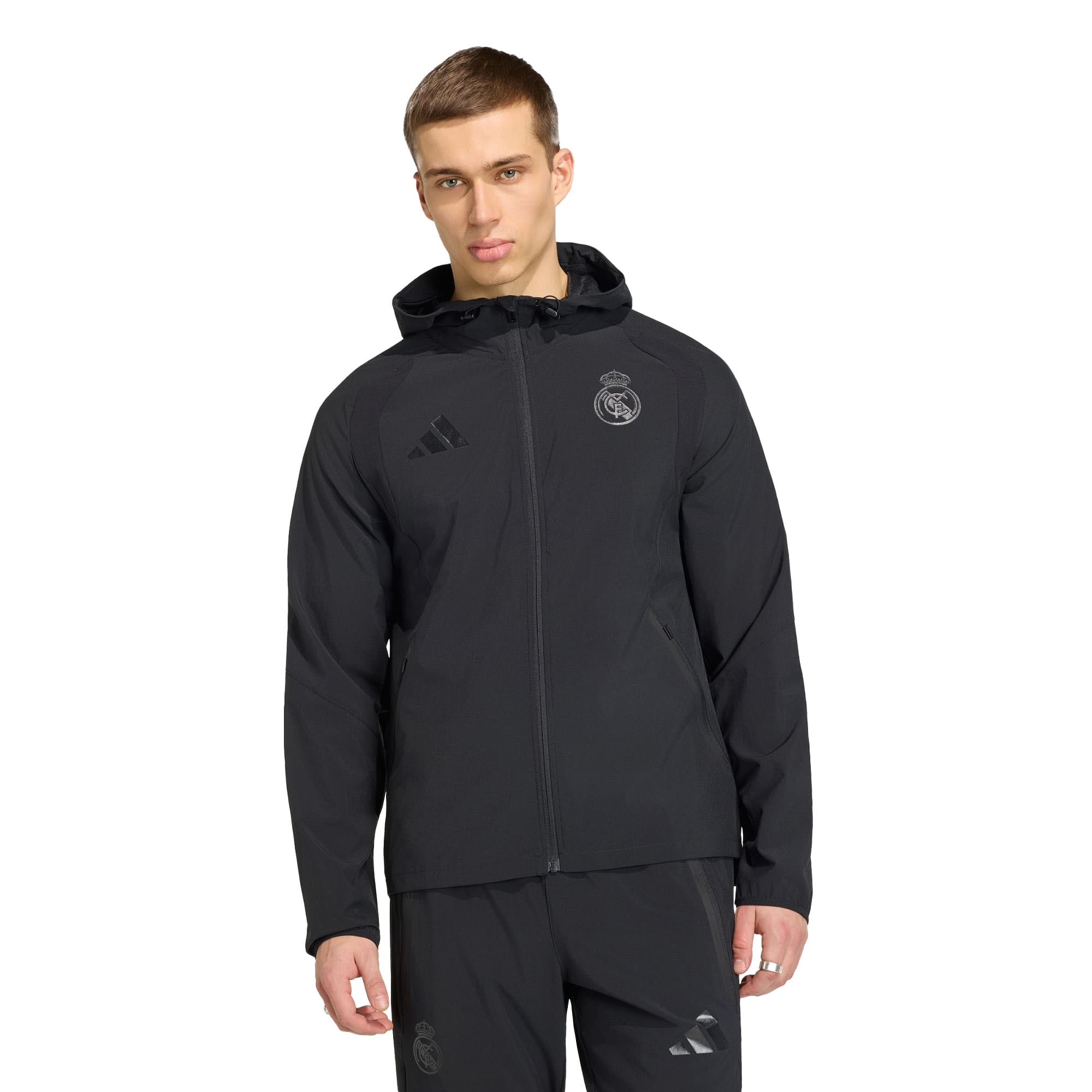 HERREN WINDJACKE REAL MADRID TT FZ WB (KC7805) HERREN WINDJACKE REAL MADRID TT FZ WB (KC7805)