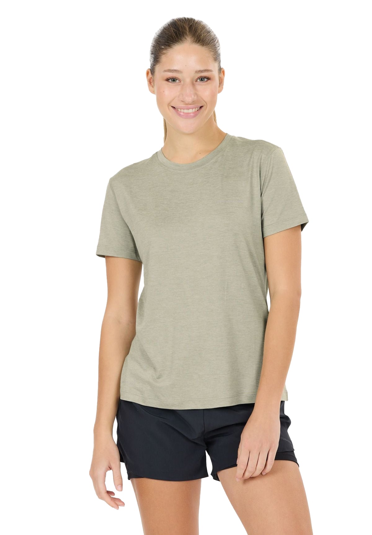 DAMSKI T-SHIRT ALVALY W MELANŻU S/S TEE (E243392-3110) DAMSKI T-SHIRT ALVALY W MELANŻU S/S TEE (E243392-3110)