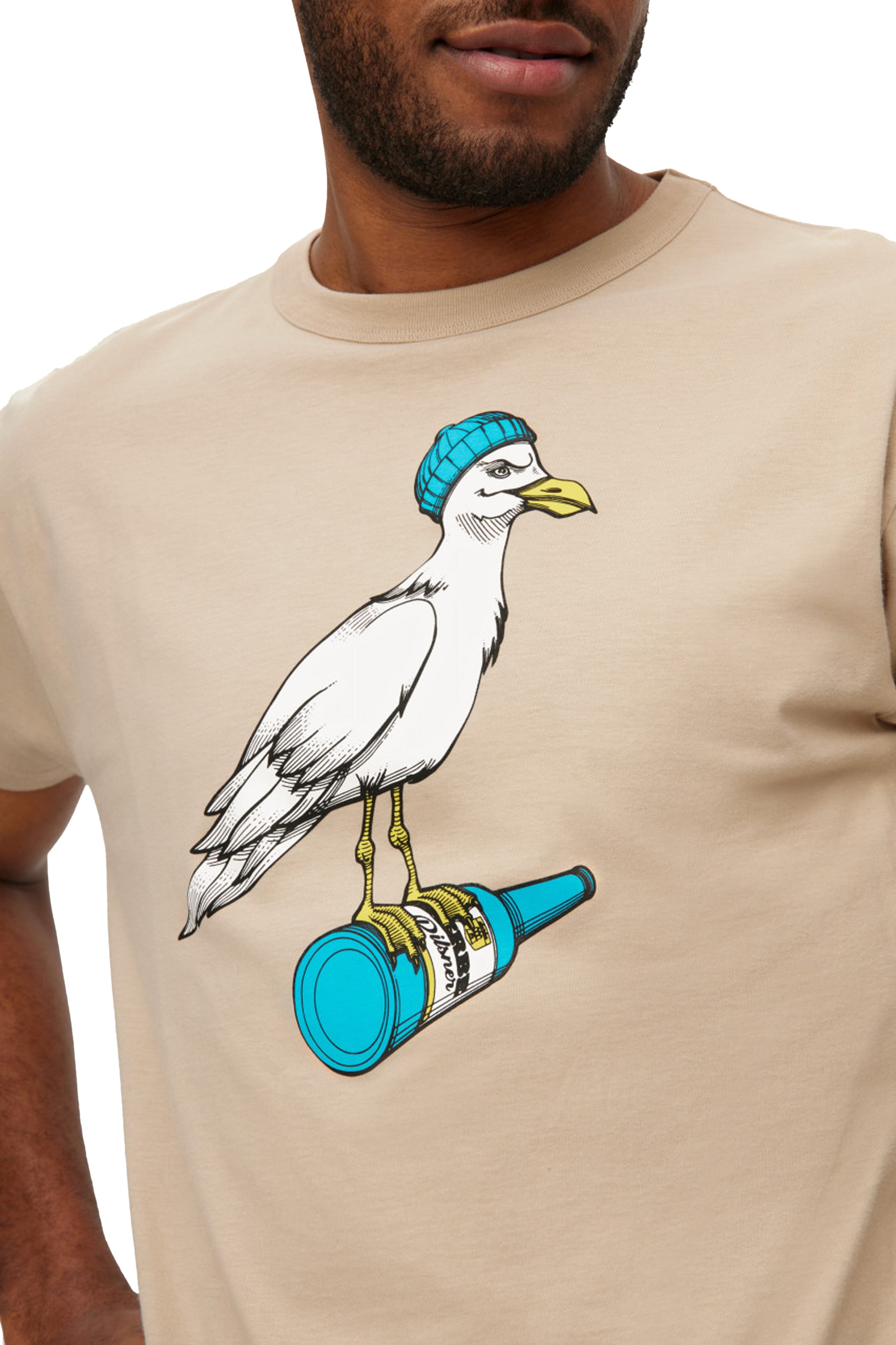 HERREN T-SHIRT STURMMÖWE (M-04-TS-0872-0197)