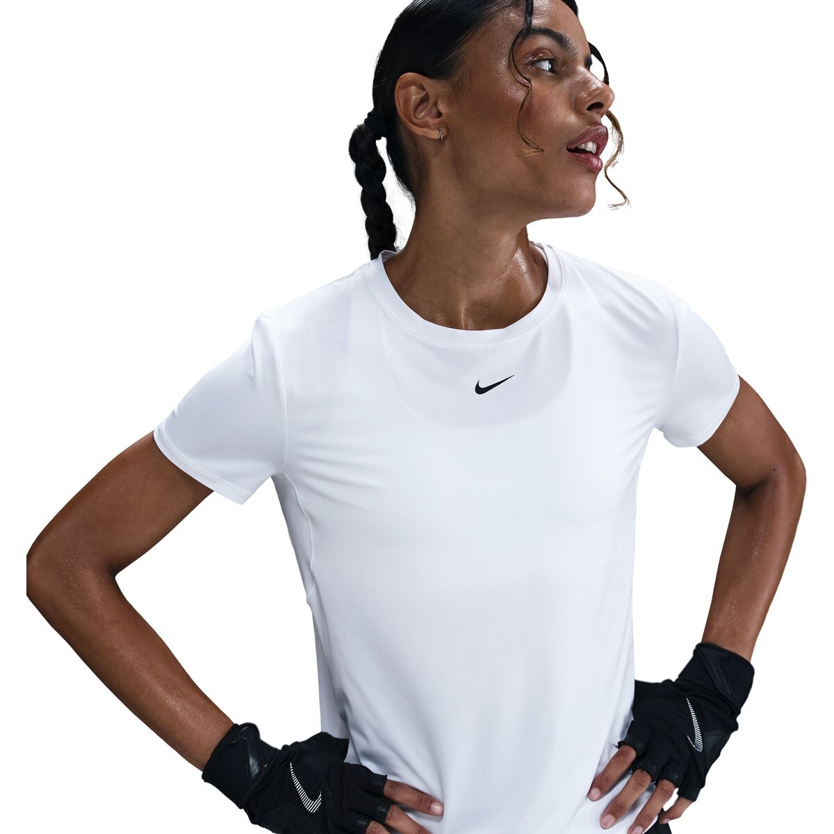 DAMSKI T-SHIRT W NK ONE CLASSIC DF SS TOP WT (IB9408-100) DAMSKI T-SHIRT W NK ONE CLASSIC DF SS TOP WT (IB9408-100)