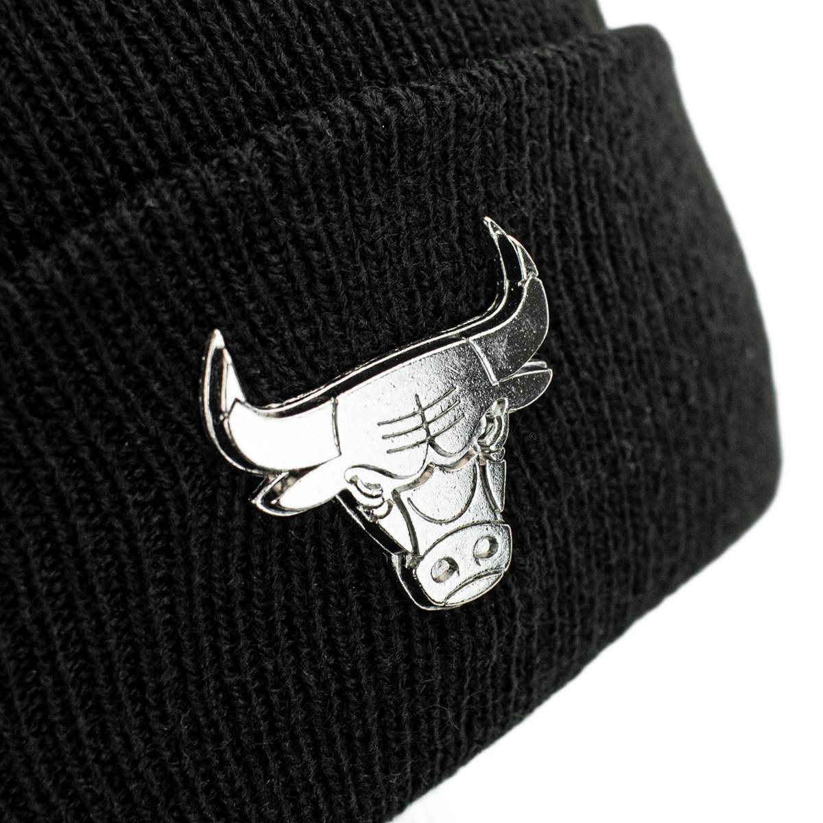 UNISEX BEANIE METALLIC BADGE CUFF CHIBUL BLK (60284987-001) UNISEX BEANIE METALLIC BADGE CUFF CHIBUL BLK (60284987-001)