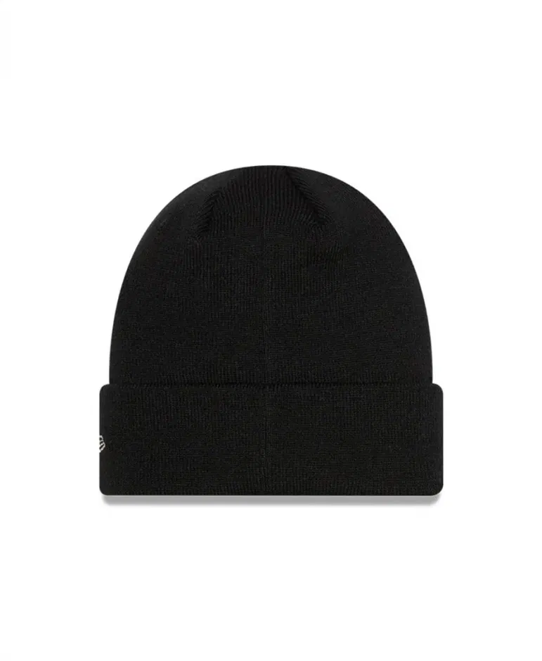 UNISEX BEANIE METALLIC BADGE CUFF CHIBUL BLK (60284987-001) UNISEX BEANIE METALLIC BADGE CUFF CHIBUL BLK (60284987-001)