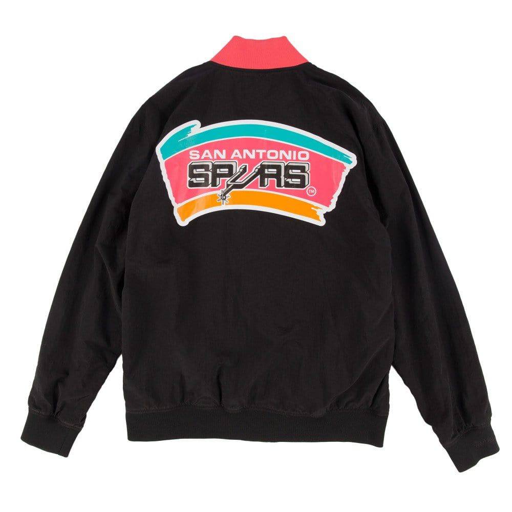 MITCHELL AND NESS NBA TEAM 1994 - 1995 S.A. SPURS WARM UP JACKET (SASBLCK94) MITCHELL AND NESS NBA TEAM 1994 - 1995 S.A. SPURS WARM UP JACKET (SASBLCK94)