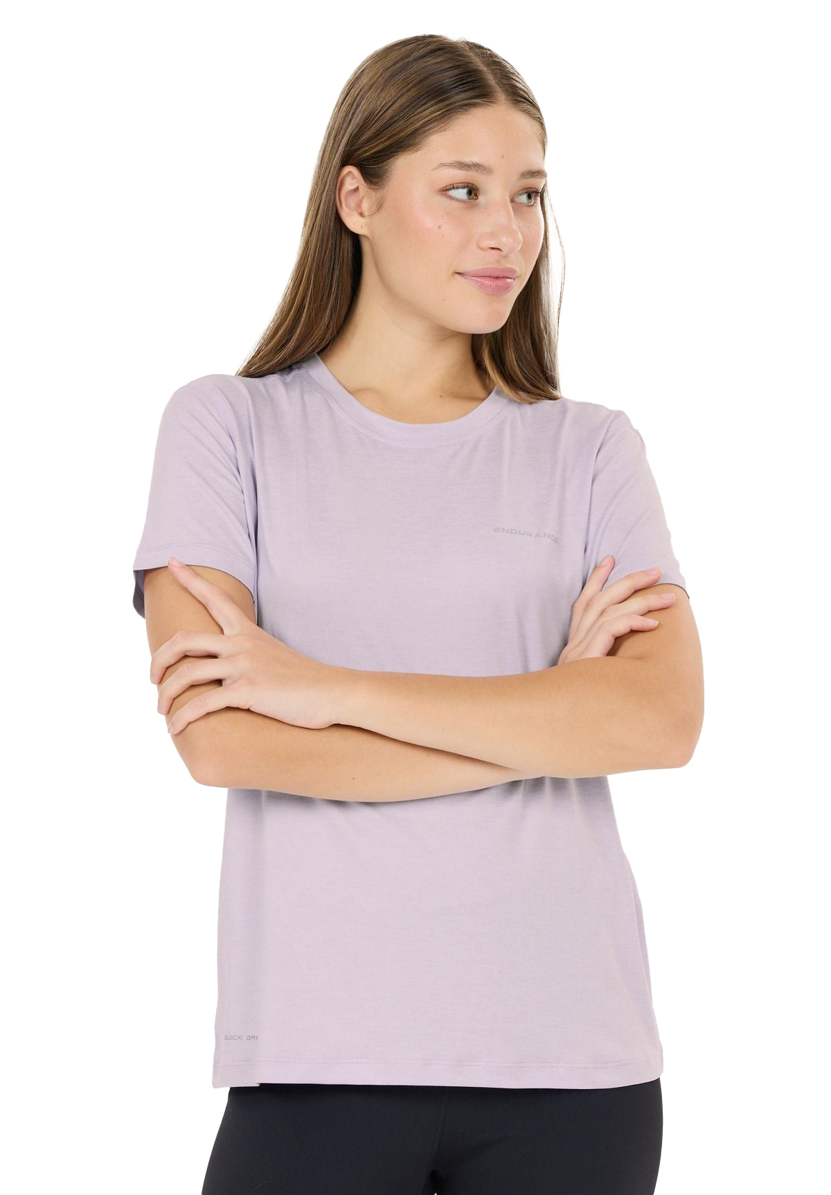 DAMEN T-SHIRT ALVALY W MELANGE S/S TEE (E243392-4393) DAMEN T-SHIRT ALVALY W MELANGE S/S TEE (E243392-4393)