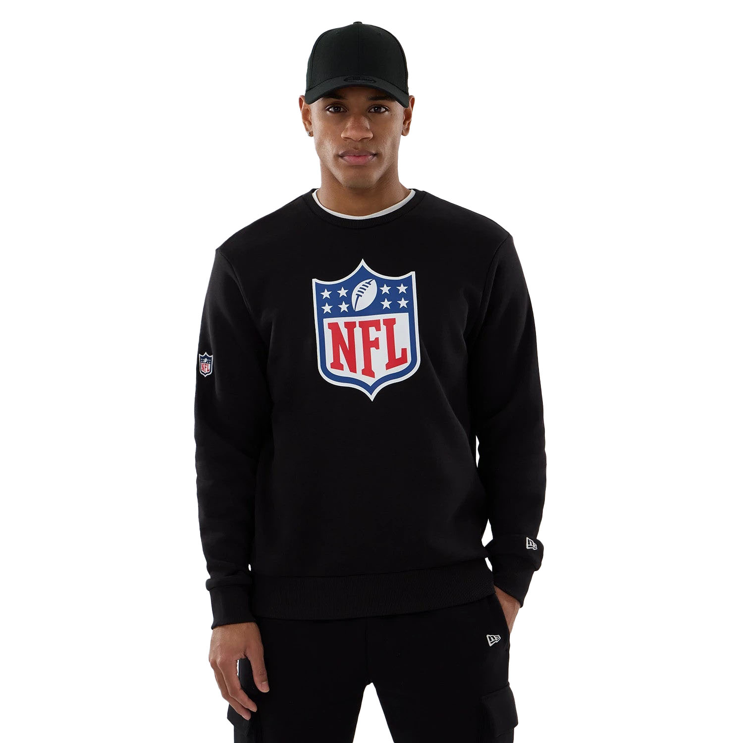 SWEAT-SHIRT HOMME NOS NFL COL ROND NFLLOG NOIR (60590539)