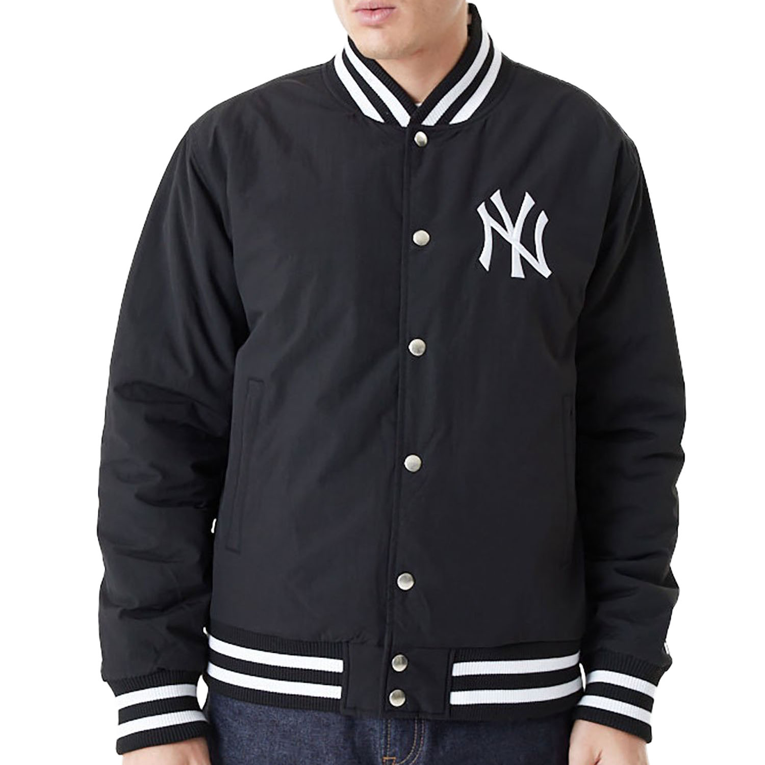 HERREN BOMBERJACKE MLB BP BOMBER NEYYAN BLKWHI (60416304-000) HERREN BOMBERJACKE MLB BP BOMBER NEYYAN BLKWHI (60416304-000)