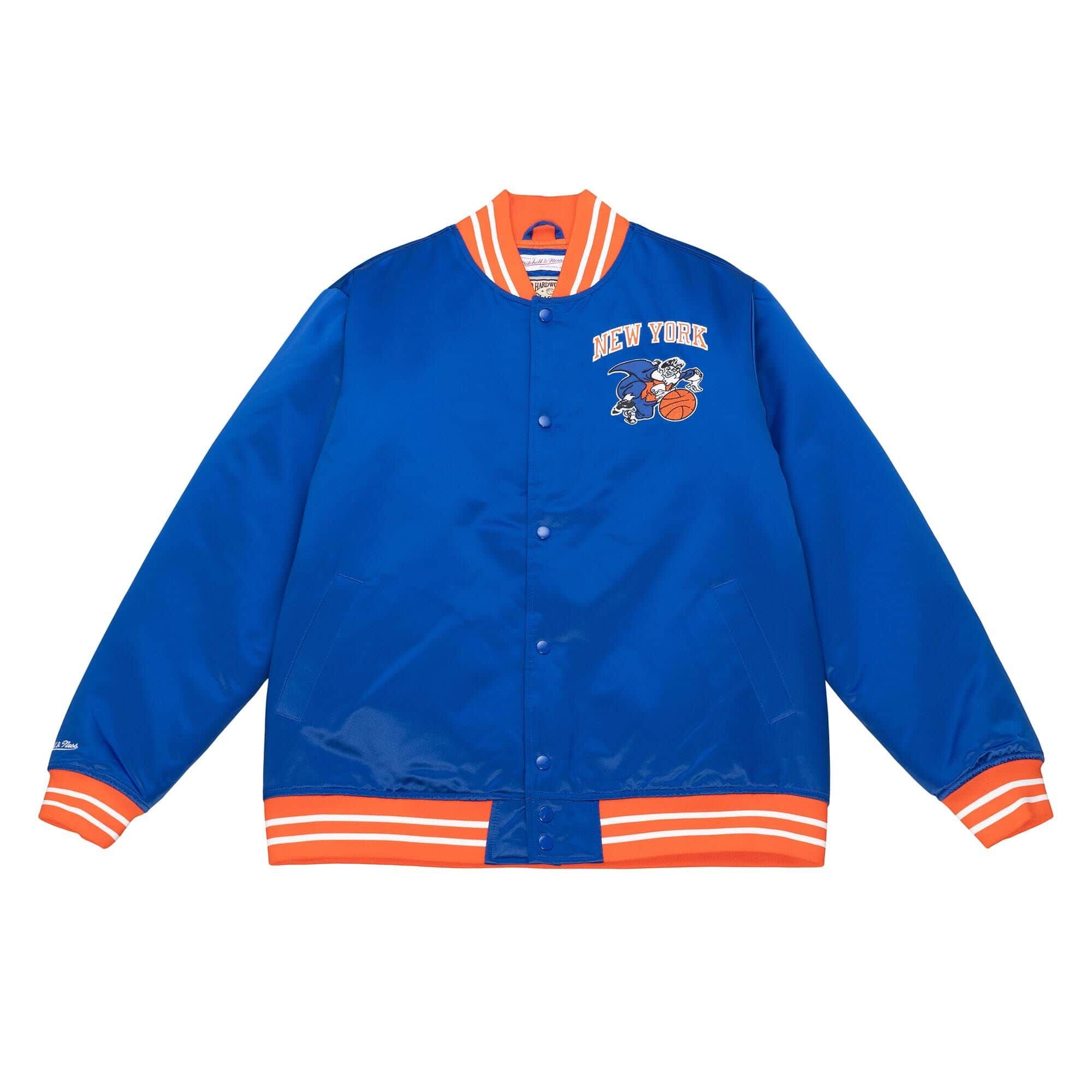 MITCHELL AND NESS NBA TEAM HEAVYWEIGHT SATIN NEW YORK (NYKYYPPPROYA)