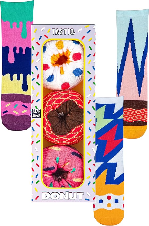 UNSEX SOCKEN DONUTS SOCKS 3-PACK (CSX3DON)