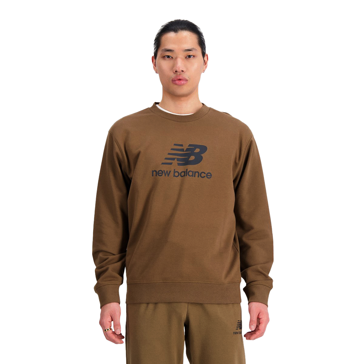 HERREN SWEATSHIRT MEN ESSENTIALS STACKED LOGO CREW (MT31538-DHE) HERREN SWEATSHIRT MEN ESSENTIALS STACKED LOGO CREW (MT31538-DHE)