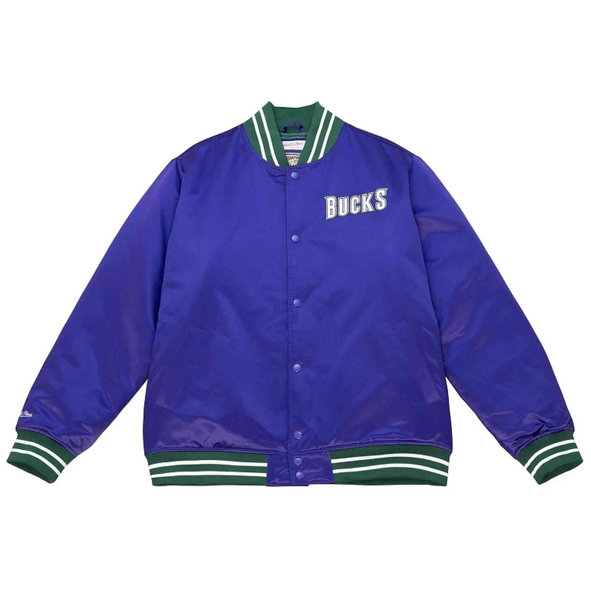 MITCHELL AND NESS NBA TEAM HEAVYWEIGHT SATIN MILWAUKEE (MBUYYPPPPURP)