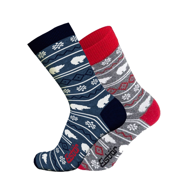 UNISEX SKISOCKEN LIFESTYLE JACQUARD ADULT GIFT BOX 2 PAIRS (12916-000)