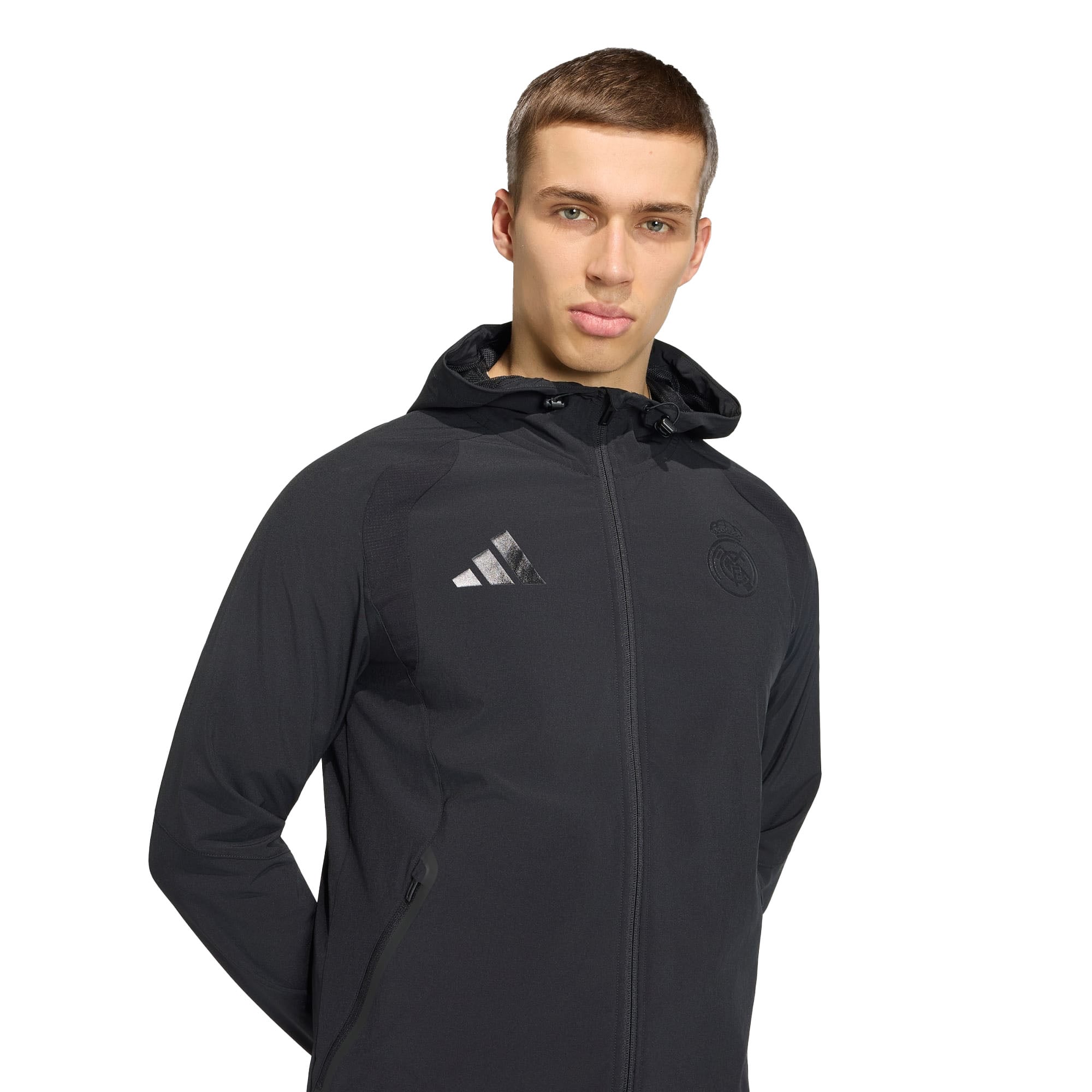 HERREN WINDJACKE REAL MADRID TT FZ WB (KC7805)