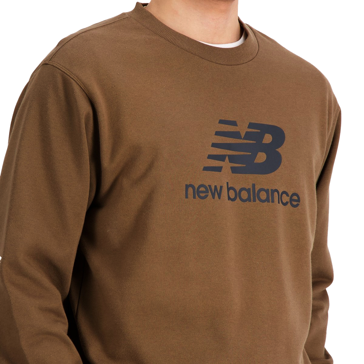 HERREN SWEATSHIRT MEN ESSENTIALS STACKED LOGO CREW (MT31538-DHE) HERREN SWEATSHIRT MEN ESSENTIALS STACKED LOGO CREW (MT31538-DHE)